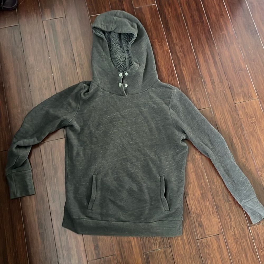 Alo Gray Hoodie - Hooded Sweatshirt - Size Small - Lined Inside
